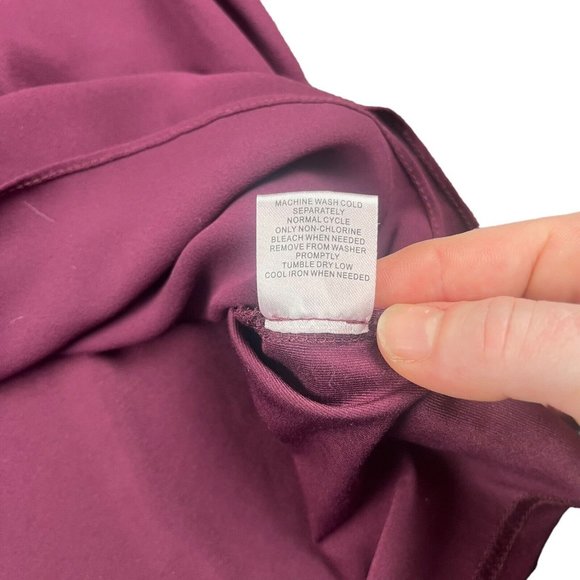 41 Hawthorn Blouse Top V-Neck 3/4 Sleeves Dark Purple Women's Size XXL 2XL - Picture 11 of 13